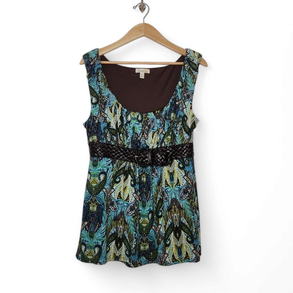 y2k Speeckless Fairy XL Boho Belted Tank Top Office Core Summer Top Vintage